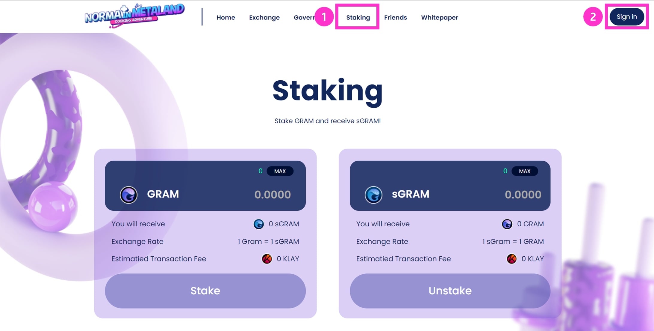 How do I stake GRAM? – Norma in Metaland